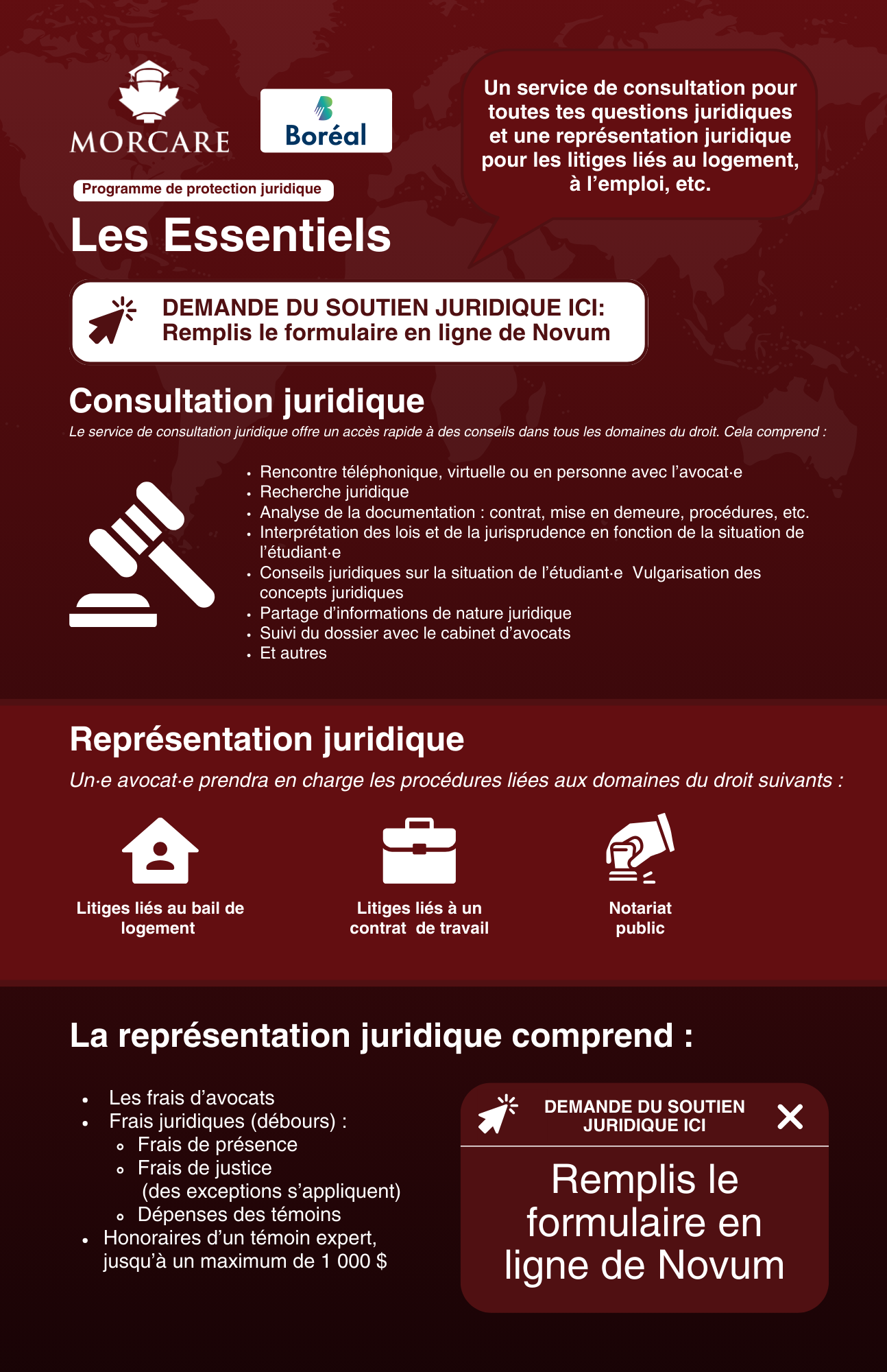 Demande du soutien juridique ice: Remplis le formulaire en ligne de Novum